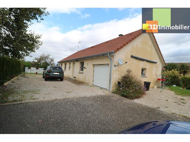Huis te koop in&nbsp;CHAUSSIN 39120 Jura Franche-Comté France: Vlakbij Chaussin, in het centrum van een vriendelijk dorp, te koop: een aangename, recente gelijkvloerse woning met 6 kamers, een woonoppervlakte van 106 m² op een omheind perceel van 1501 m². De wo...
