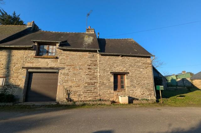 Huis te koop in&nbsp;GUILLAC 56800 Morbihan Bretagne France: Woonhuis op een terrein van 1278 m2 met een woonoppervlakte van 71 m2. Indeling: 2 vertrekken, 1 slaapkamer, 1 badkamer...
