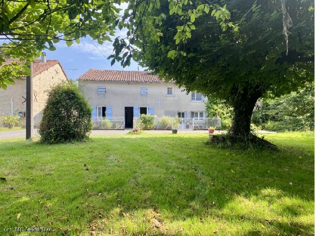 House for sale CHAMPAGNE-MOUTON 16450 Charente Poitou-Charentes France: Country House with Great Potential to Finish Renovating. Lots of potential to turn this lovely little village house into something fabulous. With three bedrooms, two of which are on the gournd floor, ...